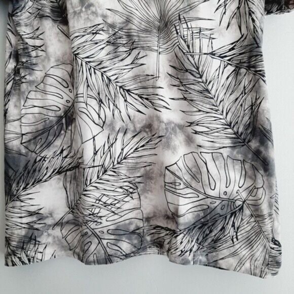 URBAN HERITAGE Crewneck T-shirt Tropical Leaf Print Tie-Dye Men's Sz M - Picture 4 of 9